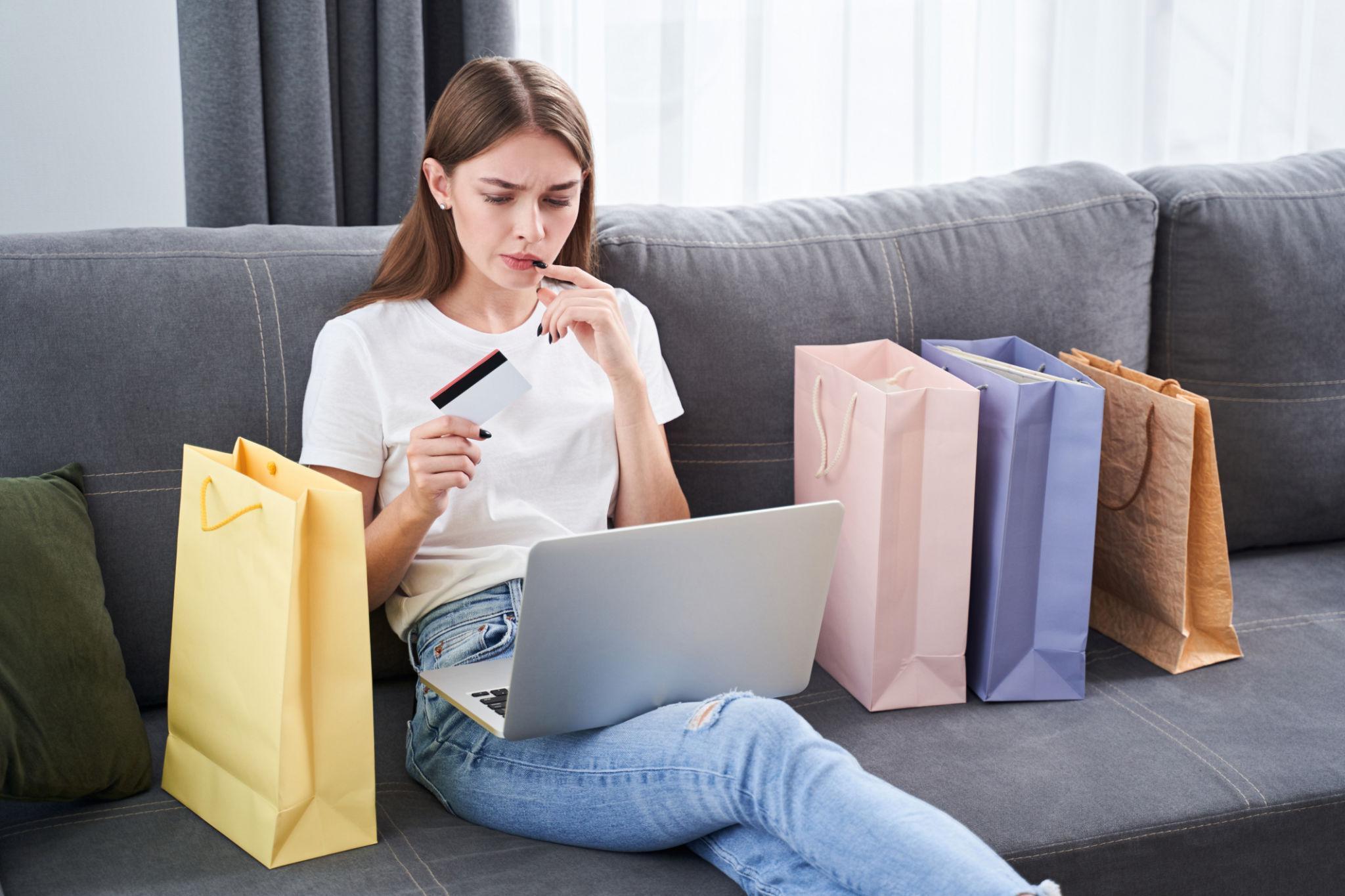 Customer considering an online purchase