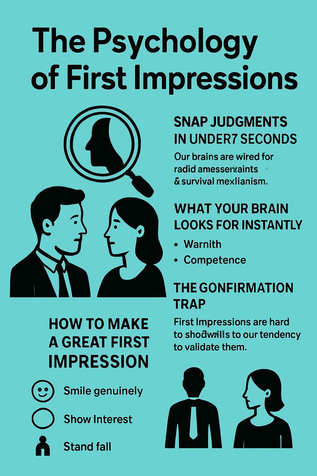 Psychology of quick decisions infographic