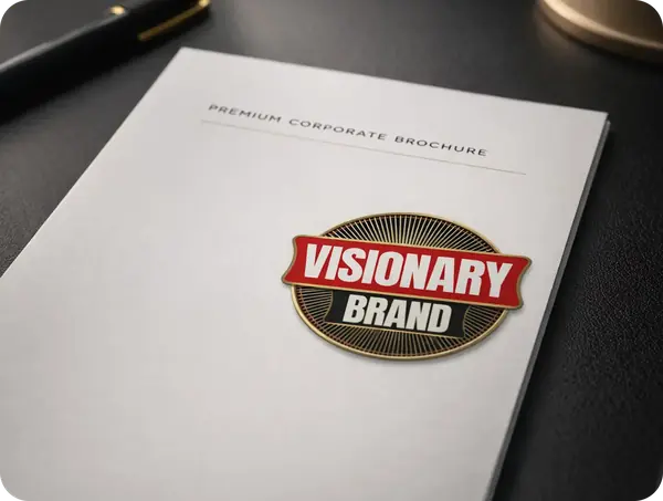 Visionary Brand badge on Company Documents