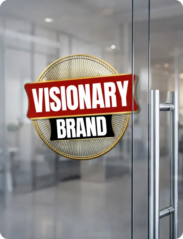 Visionary Brand badge on Website